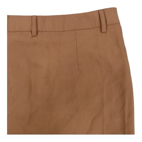 PrettyLittleThing Mini Skirt 12 Pencil Camel Brown Fall Preppy Dark Academia NEW - Picture 4 of 7